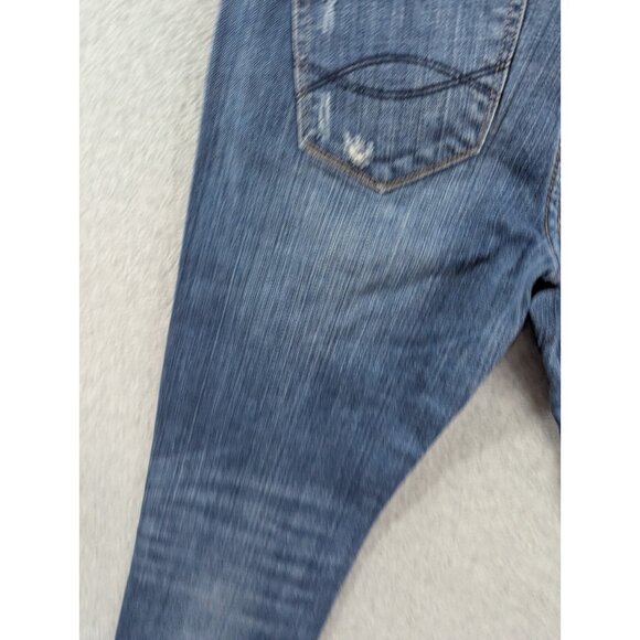Abercombie Fitch Jeans Womens Size 4 Distressed Whiskers Stretch Ankel - Picture 9 of 15